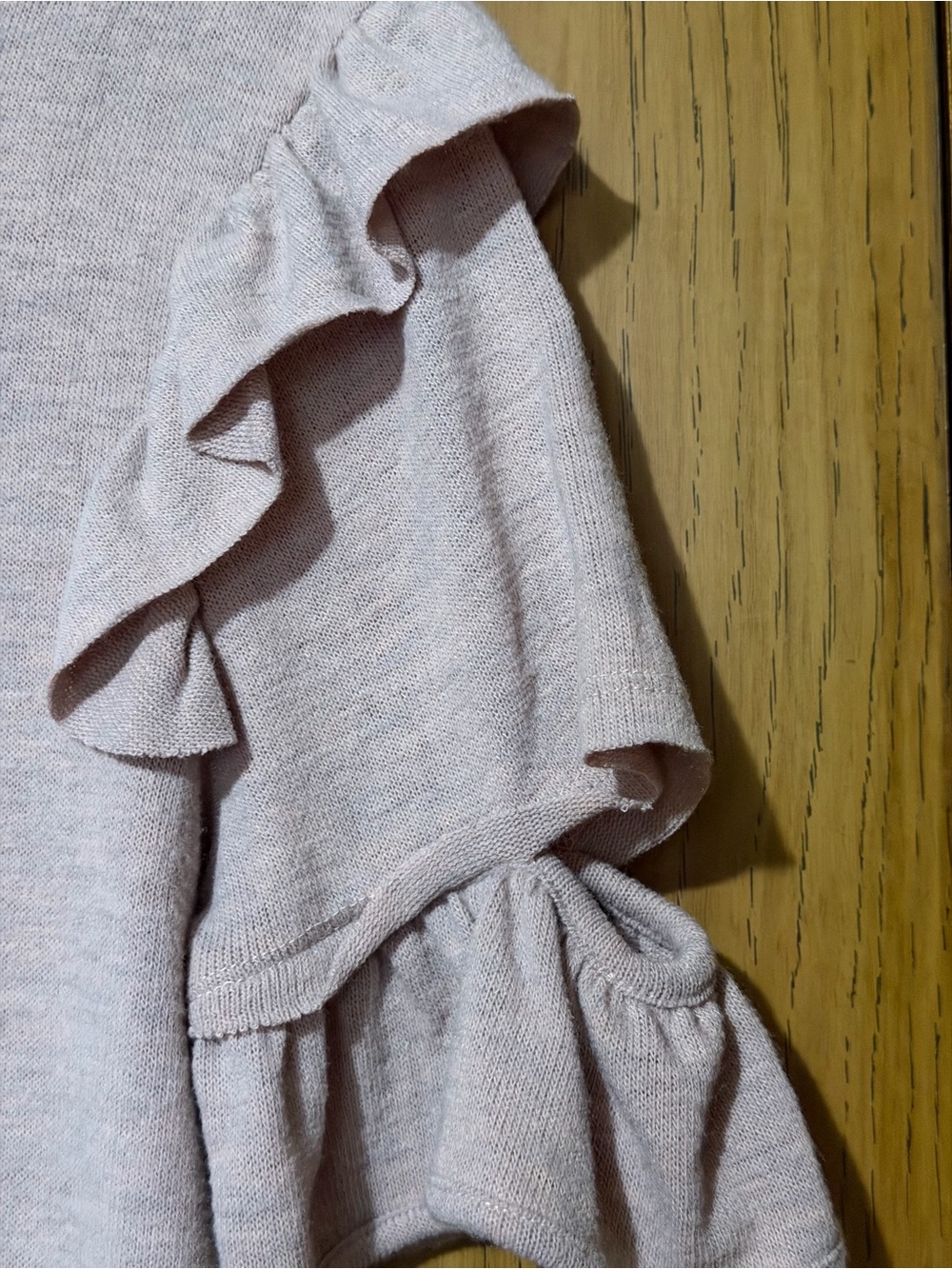 William Rast Dusty Rose Ruffle Sleeve Knit Top - Picture 4 of 4